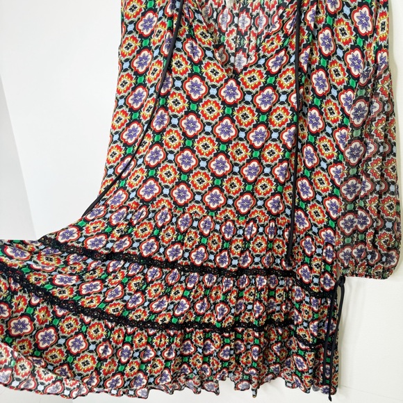 Alice + Olivia Arnette Tiered Tunic Dress Size Large - Picture 10 of 12